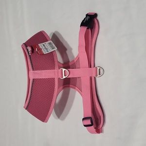 Curli air mesh dog harness vest pink pet finder tag XS & L